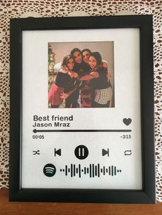 an mp3 player with the words best friend on it