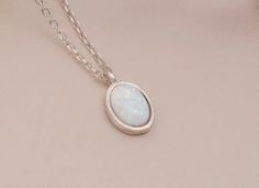 "Handmade Necklace 14k Solid Gold Opal Necklace, Sterling Silver 925 Opal Necklace, Oval Opal Necklace, 14k Gold White Opal Necklace, Gift for Mom, Mom Gift, Mom Gift * Material: High Quality 925 Sterling Silver, 14k Solid Gold * Finished Color: Sterling Silver, yellow and rose gold filled H O W ∙ T O ∙ O R D E R - Select options from the drop-down menu - Add to cart and proceed to checkout GEMSTONE DETAILS Stone: White Opal Size:9x6 mm Shape: Oval *White opal is an excellent grounding stone * I White Oval Link Necklace For Anniversary, White Sterling Silver Oval Link Jewelry, White Sterling Silver Jewelry With Oval Link, Handmade Oval White Gold Necklace, White Oval Necklaces For Anniversary, White Oval Necklace For Anniversary, Dainty Oval Hallmarked Necklace, White Oval Engraved Necklaces, White Gold Oval Cabochon Necklace Gift