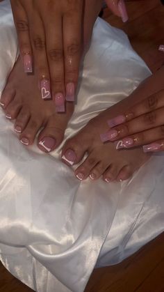 Matching Toe And Nail Set, Matching Acrylic Nails And Toes, Short White French Tip Nails, Stiletto French Tip Nails, Nail And Toes Matching Ideas, Nails And Feet Set, Matching Nail And Toe Sets, Matching Nails And Toes, Nails And Toes Matching