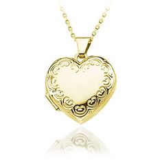 Elegant Medallion Locket Necklace For Valentine's Day, Heart Locket For Formal Occasions, Elegant Personalized Double Heart Locket Necklace, Elegant Heart Pendant Locket Necklace For Anniversary, Gold Heart Cut Locket Necklace For Keepsake, Luxury Gold Locket Necklace Gift, Formal Heart Shaped Locket Jewelry, Formal Heart-shaped Locket Jewelry, Double Heart White Gold Locket Necklace