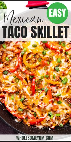 Taco Skillet Mexican Skillet, Ground Beef Recipes Healthy