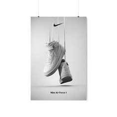 Elevate your sneaker art collection with our Nike Air Force 1 High Tops Poster! Celebrate the iconic design and style of these legendary kicks with a captivating print that showcases every detail. A must-have for sneaker enthusiasts and collectors, this poster brings the allure of Nike Air Force 1 to your space, adding a touch of street-style and athletic excellence. Poster Nike, Air Force 1 High Tops, Office Decor Modern, Hypebeast Art, Nike Air Force 1 High, Air Force 1 High, Sneaker Art, Custom Poster, Iconic Design