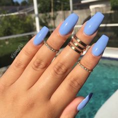 Pinterest: Sassy0191 Smink Inspiration, Blue Nail, Acrylic Nail Art, Sally Hansen, Long Acrylic Nails