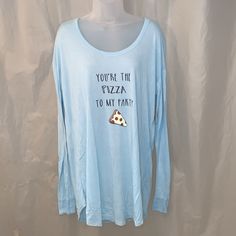 Brand: Make + Model / Nordstrom Exclusive Size: Xl / Extra-Large Color: Light Blue Style: Long Sleeve “You’re The Pizza To My Party” Sleep Shirt Condition: New With Tags Additional Details: Super Cute! Long Sleeve Top Or Can Be Worn As A Night Dress Pizza Party Pizza Party Pajamas All Of These Are Sold Out Styles All Items From My Personal Closet Lots Of Vintage & Almost Vintage Items (Y2k) Some Items May Have Minor Surface Imperfections From Storing & Moving, Shipping Including Wrinkles, Crease Party Pizza, Personal Closet, Pizza Party, Blue Style, Sleep Shirt, Night Shirt, Blue Fashion, Night Dress, Color Light