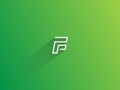 the letter f is shown in white on a green background