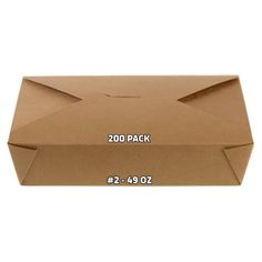 an open cardboard box with the words 200 pack printed on it and 2 / 4 - 29 o'clock