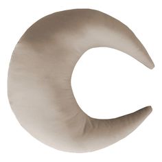 an image of a crescent shaped pillow on a white background