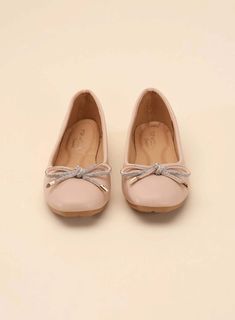 These ballet flats are your new go-to shoes for everyday wear. Featuring a timeless silhouette of a closed, round toe and flat heel, these flats will provide comfort and style for years to come. Type: Flats Pattern type: Solid Style: Chic, classy Toe: Closed, rounded toe Heel height: Flats Heel shape: Flats Material: Synthetic Imported Medium Width Ballet Flats For Spring, Spring Ballet Flats In Medium Width, Casual Synthetic Ballet Flats With Low Heel, Synthetic Round Toe Ballet Flats For Formal Occasions, Slip-on Ballet Flats For Formal Occasions, Formal Synthetic Ballet Flats With Round Toe, Classic Ballet Flats With Bow And Round Toe, Round Toe Ballet Flats With Bow, Spring Bow Ballet Flats With Round Toe