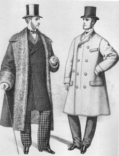 Victorian Men, Victorian Gentleman, Mens Fashion Coat, Chesterfield Coat, Romantic Period, Fashion Tips For Men, 19th Century Fashion