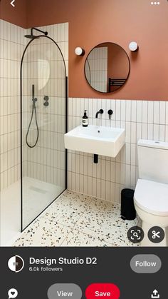 the bathroom is clean and ready to be used by someone in their home or business