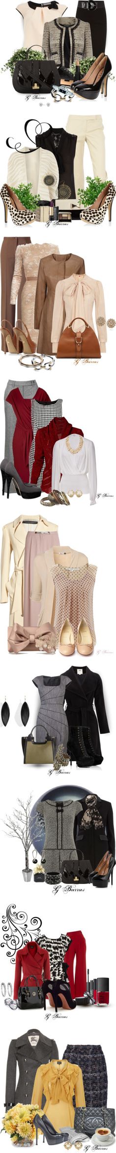 "Business Attire." by gaburrus ❤ liked on Polyvore Business Outfit, Dress For Success, Work Wardrobe, Professional Outfits, Komplette Outfits, Look Casual