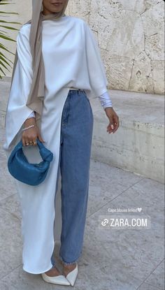 Hijabi Date Outfit, Modern Hijabi Outfits, Outfit Ideas Summer Hijab, Casual Abaya Outfits, Outfit Voile, Hijabi Casual, Summer Hijab Outfits, Hijabi Fashion Summer, Hijab Summer Outfits