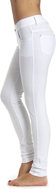 PRICES MAY VARY. Plus size and Standard sizes available :S,M,L,XL,XXL, XXXL Slimming pants with pockets Shaping petite fit Ideal amount of stretch Light and comfy Prolific Health Women's Jean Look Jeggings Tights Many Colors Spandex Leggings Pants. These awesome Slimming Stretch Jeggings come in plus and regular sizes. Material 68% Cotton, 27% Polyester, 5% Spandex Size: S/M Waist: 26” Hip: 32” Front Rise: 8 ½” Back Rise: 12 ¼” Inseam: 28” Leg Opening: 9” Size: M/L Waist: 29” Hip: 33 ½” Front Ri Kitchen Fashion, Active Outfits, Fashion Jeans, Spandex Leggings, Kitchen Gift, Fashion Deals, Jeans Material, Fashion Baby, Womens Health