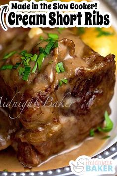 Looking for a fancy-ish Valentine's Day Dinner idea? Cozy up to a plate full of succulent, fall-off-the-bone short ribs smothered in a rich creamy ale sauce. This classic British pub food sensation will impress your Valentine! Perfect for date night dinners too.