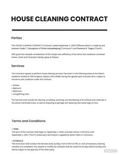 a white and black flyer with the words house cleaning contact on it's side