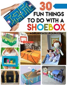 there are many different things to do with a shoebox