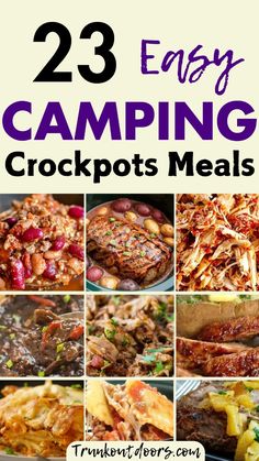 the ultimate guide to camping crockpots and meals that are ready in under 30 minutes