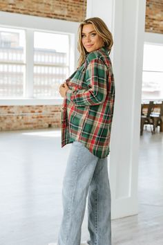 Upgrade your wardrobe with our Rylan Oversized Flannel Top! Made with high-quality flannel material, this top is both comfortable and stylish. Stay warm and trendy with its oversized fit. Perfect for any occasion, dress it up or down for a versatile and fashionable look. Model Info: Models are 5'7", Size 2, wearing smalls Material: 100% Polyester Cozy Plaid Flannel Shirt, Cozy Plaid Long Sleeve Flannel Shirt, Oversized Flannel Shirt For Everyday, Oversized Flannel, Flannel Tops, Flannel Material, Plaid Pattern, Stay Warm, Dark Blue