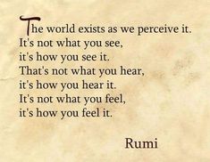 an old paper with the words rumi on it