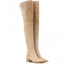 Color: Apricot, Size: 7.5 Above Knee Boots, Boots Ideas, Thigh High Suede Boots, Boots Beige, Thigh Boots, Winter Fashion Boots, Zipper Heels, Cuban Heels, Thigh Boot