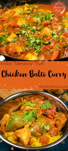 We're delighted to share a delicious and easy recipe for how to make Chicken Balti Curry at home! This British Indian restaurant dish has been enjoyed for generations, tender pieces of chicken with onion and peppers in an aromatic balti curry sauce. See the blog post for adjusting the spice level, from mild, medium or hot. Traditionally served in a Balti dish with rice and naan bread on the side. Indian Chicken Curry Recipe Easy, Chicken Balti Curry Recipe Indian, Balti Chicken Curry Recipes, Balti Curry Recipe, Balti Recipe, Curry Ideas, Chicken Balti, Indian Side Dishes, Ziva David