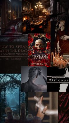 a collage of images with the words, how to speak with the dead on them