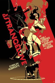 Tomer Hanuka, Poster Grafico, Dr Strangelove, Poster Graphic Design, Movie Wall Art, Graphisches Design, Poster Series, Alternative Movie Posters