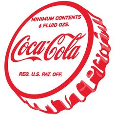 the coca - cola logo is red and white