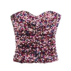 Aiertu   Cropped Sequin Top Woman Strapless Backless Tube Sexy Tops Women 2021 Sleeveless Y2K Off Shoulder Corset Crop Top Aiertu Silver Wedding Shoes, Slim Tank Top, Multicolor Sequins, Strapless Crop Top, Sequin Crop Top, Corset Crop Top, Top Streetwear, Casual Vest, Crop Top And Shorts