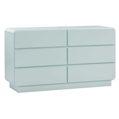 Sagura Dresser, Blue-Furniture - Storage-High Fashion Home White Wood Dresser, Pastel Furniture, Colorful Dresser, Contemporary Dresser, Home Goods Furniture, Blue Dresser, Long Dresser, Tov Furniture, Kids Dressers