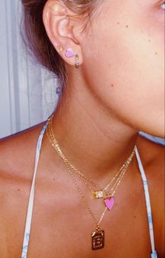 Vsco Summer Aesthetic, Shein Bikinis, Cute Necklace, Girly Jewelry, Jewelry Inspo, Up Girl