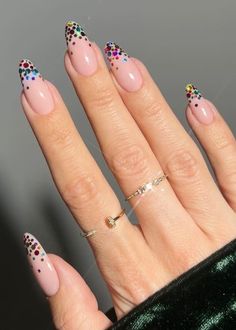 Nail Inspo New Years, Funky Winter Nails, New Year Nails Design 2024, January Nails Winter Simple, New Years Eve Nails Ideas Classy, January Nails Ideas Simple, Eras Tour Nail Ideas, Eras Nails, Sparkly Nail Designs