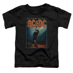 ACDC Let There Be Rock Toddler T-Shirt Rock Album Covers, Boys Shirt, Rock T Shirts, Band Shirts, Toddler Tees, Sleeves (women), Ac Dc, Back To Black, Big Boys