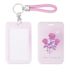 PRICES MAY VARY. SIZE: The size of ID card case: 4.33" x 2.67"(11 x 6.8 cm), the size of front ID window: 2.5" x 3.5"(8.5 x 5.4 cm). The length of the keychain: 5.63"(14.3cm). Light weight with a total weight of 1.37 oz. HIGH QUALITY MATERIAL: The plastic id badge holder with transparent front window is convenient for you to use and clean. The metal keychian is sturdy enough to hold your name card, keys. Note: Due to the different brightness of the display and screen, there will be slight color Trendy Pink Badge Holders As Gift, Rectangular Pink Badge Holders For Everyday Use, Three Roses, School Supply Labels, Card Holder Case, Front Windows, Id Badge Holders, Badge Holder, Id Badge