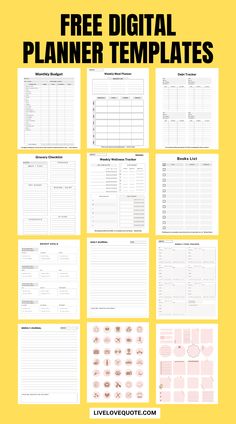 Unlock Your Organized Life FREE Digital Planner Templates Printable Agenda Pages Free, Free Life Planner Printables, Goodnotes Diary Template Free, Free Daily Planner Goodnotes, Goodnotes Calendar Template Free, Digital Planner Template Free, Aesthetic Digital Planner Template, Free Goodnotes Planner Template