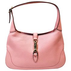 Chic Gucci Hobo Bag For Evening, Gucci Leather Hobo Bag For Everyday, Elegant Gucci Hobo Bag For Evening, Gucci Leather Lined Shopping Bag, Gucci Leather Lined Shoulder Bag For Shopping, Gucci Leather-lined Shoulder Bag For Shopping, Gucci Shoulder Bag With Leather Lining For Shopping, Designer Gucci Hobo Bag, Designer Pink Bag With Leather Lining