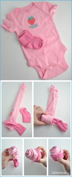 the instructions for how to make a baby bodysuit