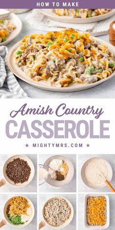 How to Make Amish Country Casserole Beef And Noodle Casserole, Amish Country Casserole, Ground Beef Noodles, Country Casserole, Beef Noodles, Cream Of Celery, Food Fast, Cozy Dinner, Cream Of Celery Soup