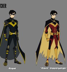 two versions of robin wayne from the animated movie robin wayne