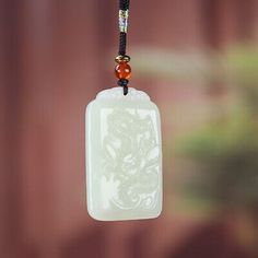 ad eBay - Chinese Natural white HeTian Jade jadeite Hand-Carved pendant Landscape Dragon - Buy Now, click the link (eBay) White Jade Round Pendant Necklace, White Engraved Amulet Jewelry, White Engraved Amulet Style Jewelry, White Engraved Rectangular Pendant Necklaces, White Engraved Rectangular Pendant Necklace, Handmade White Jade Necklaces, White Carved Pendant Necklace, White Carved Pendant Necklaces, White Carved Round Pendant Jewelry