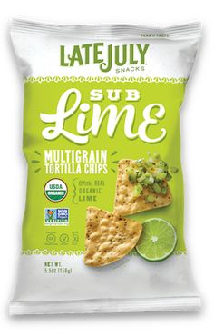 a bag of lime tortilla chips