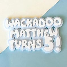 Blue Heeler Wackadoo Style Name Charm, Personalized Name, Character Acrylic, Blue Cake, Wackadoo, Twoey, Blue Dog Blue Heeler, Shop Design