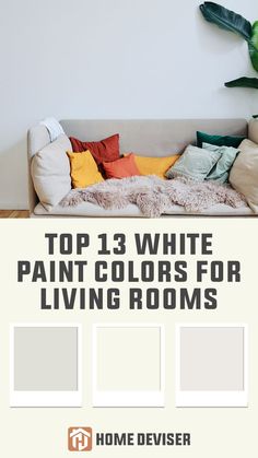 13 Best White Paint Colors for Living Rooms