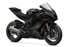 a black motorcycle is shown on a white background