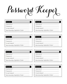 a printable passport keeper with the words'passport keeper'in black and white