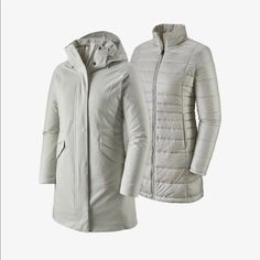 Nwt Womens Vosque 3 In 1 Parka. Wear For Every Season And Every Condition. Dyno White. Retails $449. Complete Details In Pictures, Still In Original Bag With Tags Patagonia Better Sweater, Patagonia Fleece, Winter Leggings, Skiing Outfit, Snow Jacket, Water Repellent Fabric, Cool Sweaters, Patagonia Womens, Outdoor Outfit