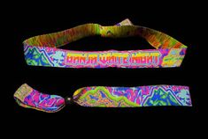 "These wristbands were designed by our good friend Dave Pardue, owner and founder of UltraMegaRad apparel. They are commemorative wristbands for the Ganja White Night's two-night \"GWN and Buds II\" at the 1st Bank Center on August 12 & 13, 2022. The design features bright, psychedelic mountains with striped font front and center, and 2022 and Denver on each end respectively. The wristbands are made of woven cloth, 350 mm in length. They come with a small plastic bead, allowing them to be taken on and off whenever. *If ordering any combo, please specify in the comments section which other products you'd like with your wristband. You may choose the same wristband or any others we have in stock! If left blank, we'll send you all GWN Denver wristbands." Bon Ami, August 12, Wristbands, Plastic Beads, Denver, Design Features, Collectibles, Beads, Etsy Uk