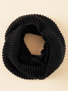 Kids Solid Infinity Scarf Black Casual   Fabric Plain Infinity Scarves  Fall/Winter Kids Accessories, size features are:Bust: ,Length: ,Sleeve Length: Infinity Scarf Outfit, Infinity Scarf Outfits, Skull Scarf, Scarf Outfit, Infinity Scarves, Kids Scarf, Winter Gear, Fall Scarves, Simple Outfit