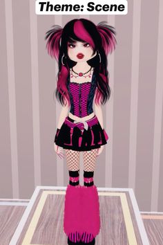 #dresstoimpress #dti #outfits #outfitideas #roblox #scene #scenekid #scenecore #scenequeen Scene Dti Outfits Ideas, Scene Dti Outfits Non Vip, Dti Theme Scene, Dti Outfits Scene, Dress To Impress Scene Theme, Scene Outfits Dress To Impress, Roblox Scene Outfits, Dress To Impress Scene