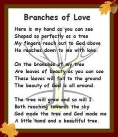 a poem written in the language of branches of love